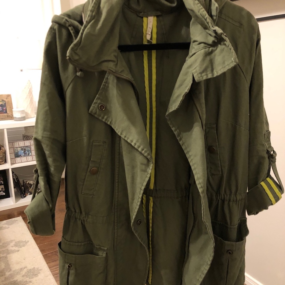 Green utility jacket
